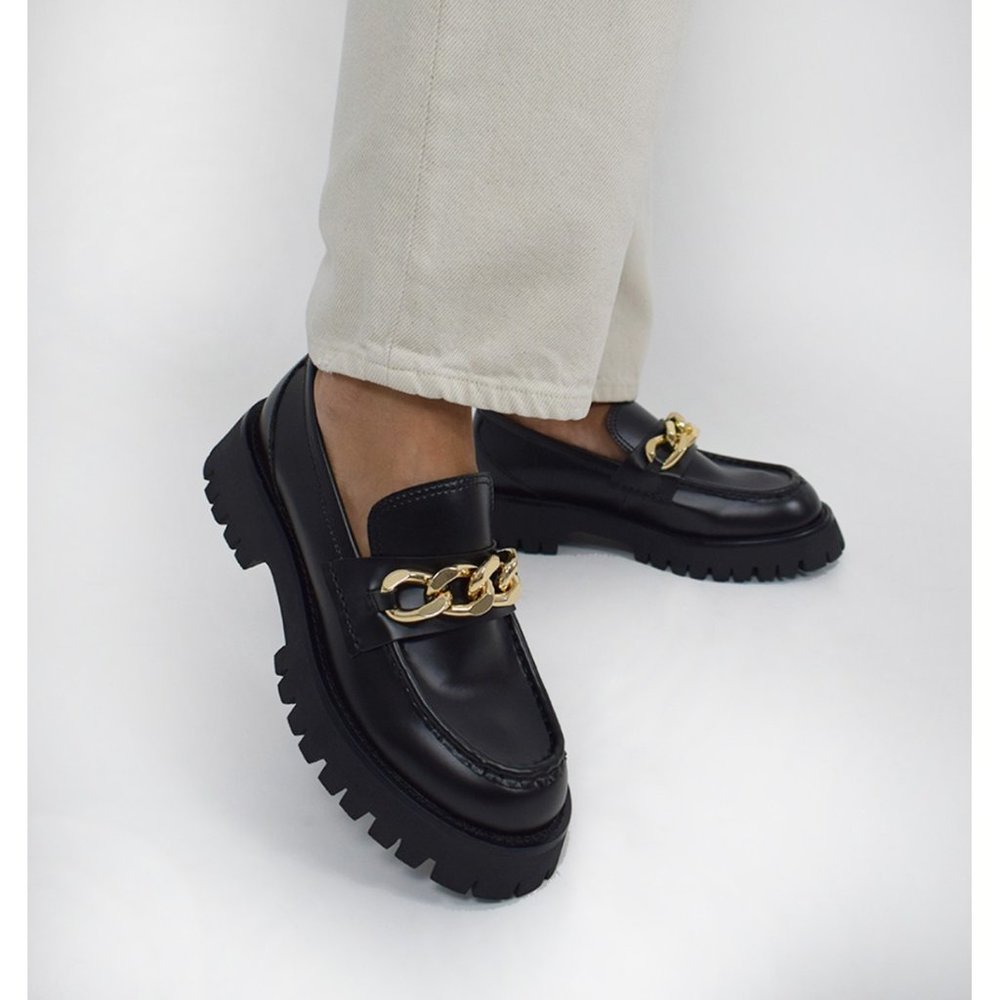 Jeffrey Campbell  Recess Platform loafer with chain